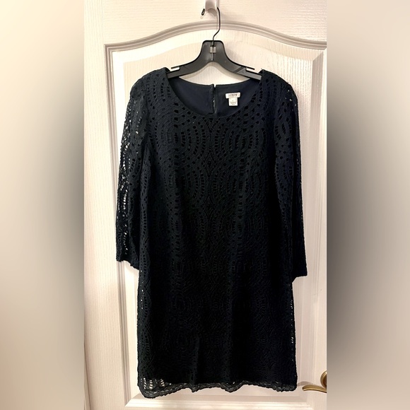 JCrew Lace Little Black Dress - New - Picture 3 of 5